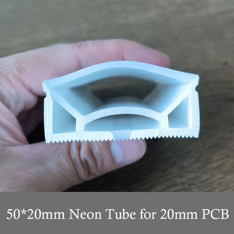 50*20mm Silicone LED Flexible Tube Lights For 15-20mm Light Strips 50*20mm Silicone LED Flexible Tube Lights For 15-20mm Light Strips
